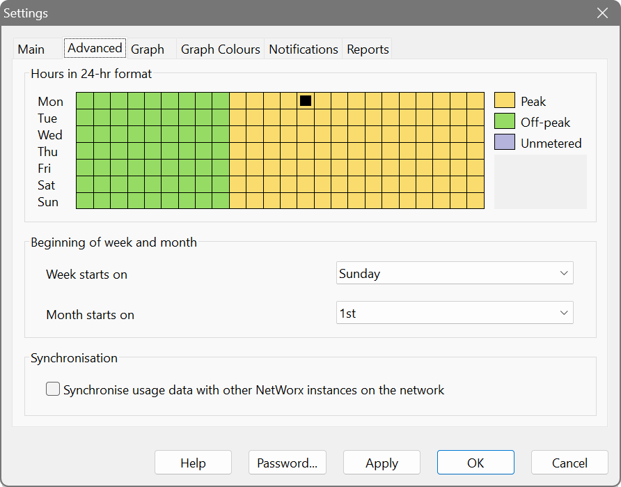 Advanced settings