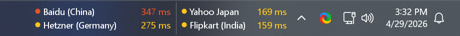 Windows taskbar widget