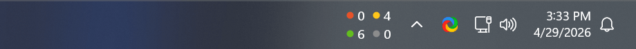 Ping Monitor taskbar widget &mdash; compact layout
